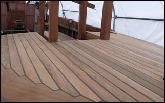 teak deck payed