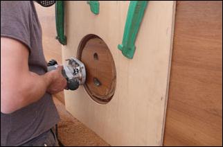 cutting portholes